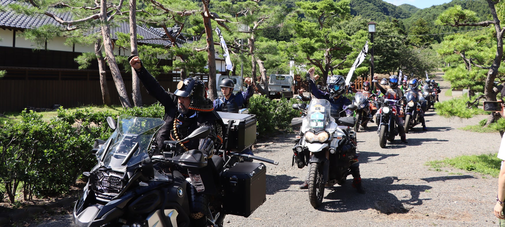 松前バイク武者軍団